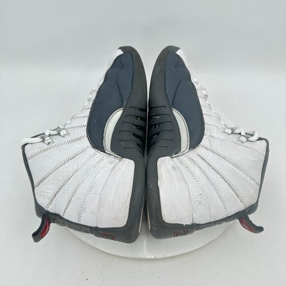 Nike Air Jordan 12 Retro Men Size 10.5 130690-160 White Dark Grey Training Shoes - Picture 6 of 11